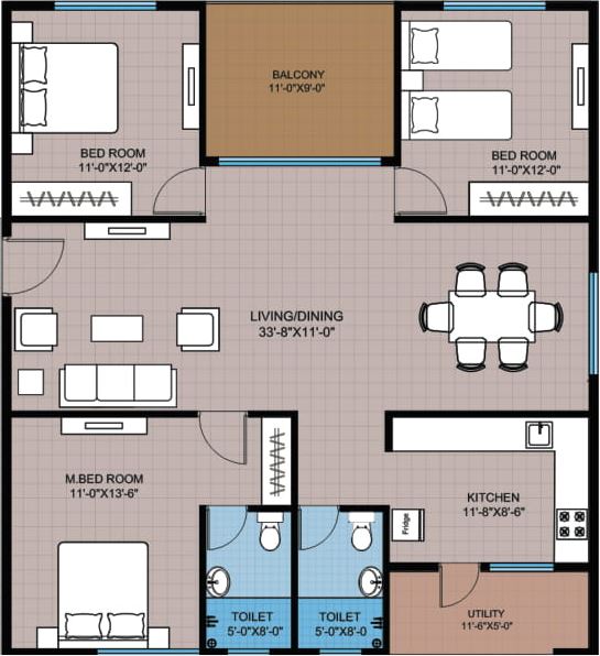 Greenwood Heights Prakruthik Vihar, Bolarum, Hyderabad Apartments